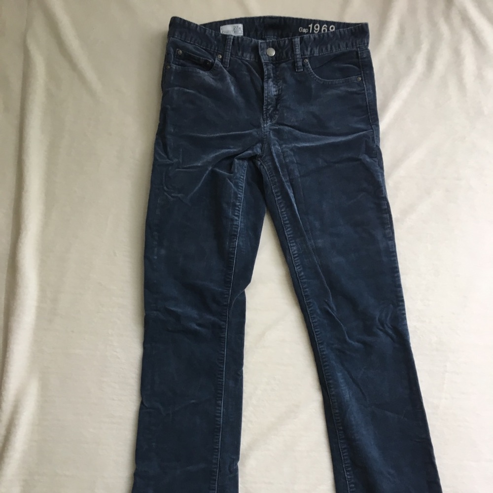 Blue gap corduroy pants- size 27 long (make offer)